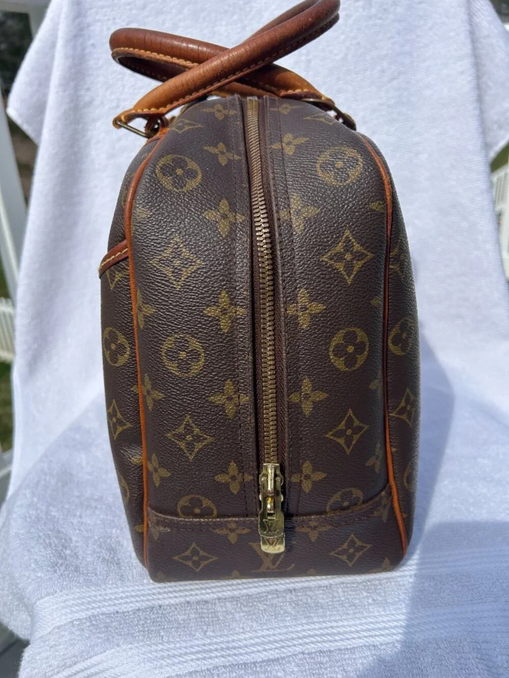 Auth Louis Vuitton MMonogram Deauville M47270 Hand Bag GOOD CONDITION! - Picture 7 of 16